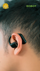 ROBOT Comfo X Open Ear Headphone TWS Wireless Audio AI ENC Bluetooth 5.4s IP54s Dilipat Dikunci Power Bass 65Jam