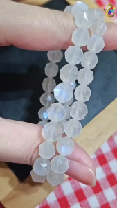 Premium Grade Faceted Moonstone Bracelet