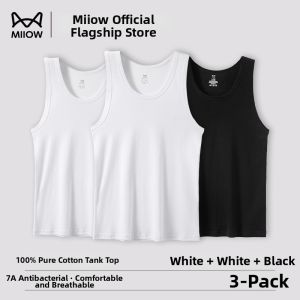MiiOW | Sweat-absorbing Mens Sleeveless Undershirt