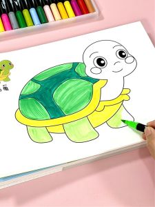 Thickened Coloring Book for Children Cartoon Animal Doodle Watercolor Pens Markers Professional Drawing Book A4 Size Boys Girls
