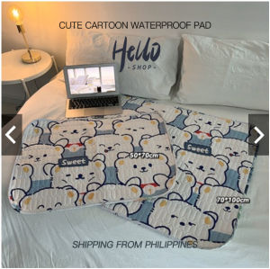 Anti-Side Leakage Urine Mat incontinence Washable Waterproof Bed Pad Period Mattress Ashable Menstrual Pads