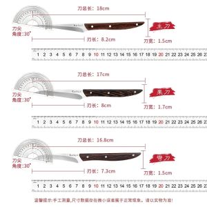 plys | 1pc/3pcs Set chef carving set vegetable fruit platter carving knife professional kitchen carving knife set of three pieces