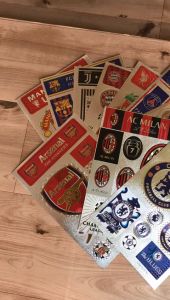 Sticker Pack Club Sepakbola MAN UNITED CITY ARSENAL LIVERPOOL CHELSEA MADRID PSG JUVE Motif Hologram