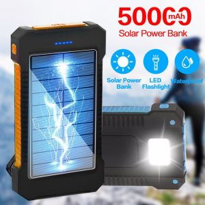 Power Bank 50000mAh Solar: Solusi Pengisian Daya & Lampu Senter Tahan Air