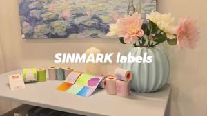SINMARK 2-inch Color Thermal Labels 50mmx50mm Round Compatible with SK58/SK20/SK35/SK45/M110/M200/M120 Mini Thermal Printer