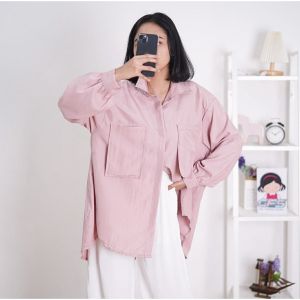 Kemeja Wanita AREUM KOREAN OVERSIZE XXL SHIRT