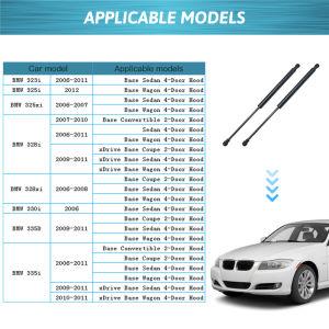 For BMW 3 Series E90 E91 E92 E93 2004-2013 Front Bonnet Hood Gas Struts 512371291906650PM1112 SG402058025516101630046952TQ