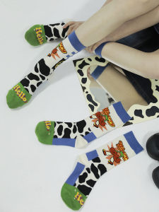 Socks That Won't Be Lost: Preppy Style & Funny Cartoon Illustration