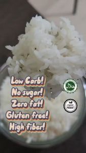 Beras Konjac Instant Dried Rice Halal Konjac Rice tanpa lemak low karbohidrat Konjac Rice 免煮魔芋低卡米 魔芋米