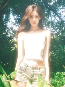 Áo Vest Ren Trắng Mùa Hè 2025 Áo Khoác Ngoài Pure Desire Slim Fit Áo Ngắn Bên Trong Áo Vest Nữ Áo Vest U-neck Áo Vest Thường