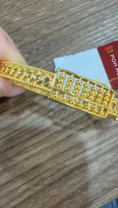 Poh Heng Jewellery 22K Abacus Bangle in Yellow Gold[Price By Weight]