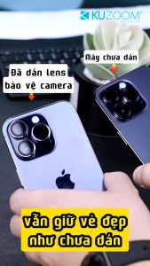 Miếng Dán Cường Lực Lens Camera KUZOOM AR cho iPhone 16 Pro Max / 16 Pro / 16 Plus / 16 Chống Xước - HÀNG CHÍNH HÃNG