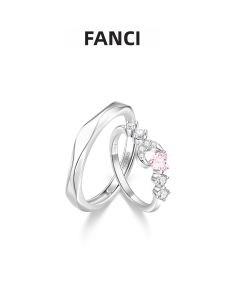 FANCI | Nhẫn Đôi Hình Trái Tim và Mặt Trăng