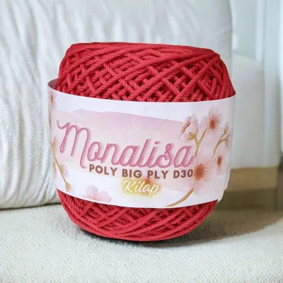 BENANG RAJUT MONALISA D30 SERI MERAH