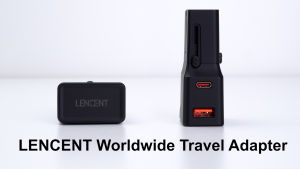 Bộ chuyển đổi năng lượng du lịch quốc tế Lencent Bộ sạc mini Usb C PD 25W & QC 3.0 Type-C Sạc nhanh Bộ điều hợp đầu ra Khối sạc điện thoại di động trên toàn thế giới