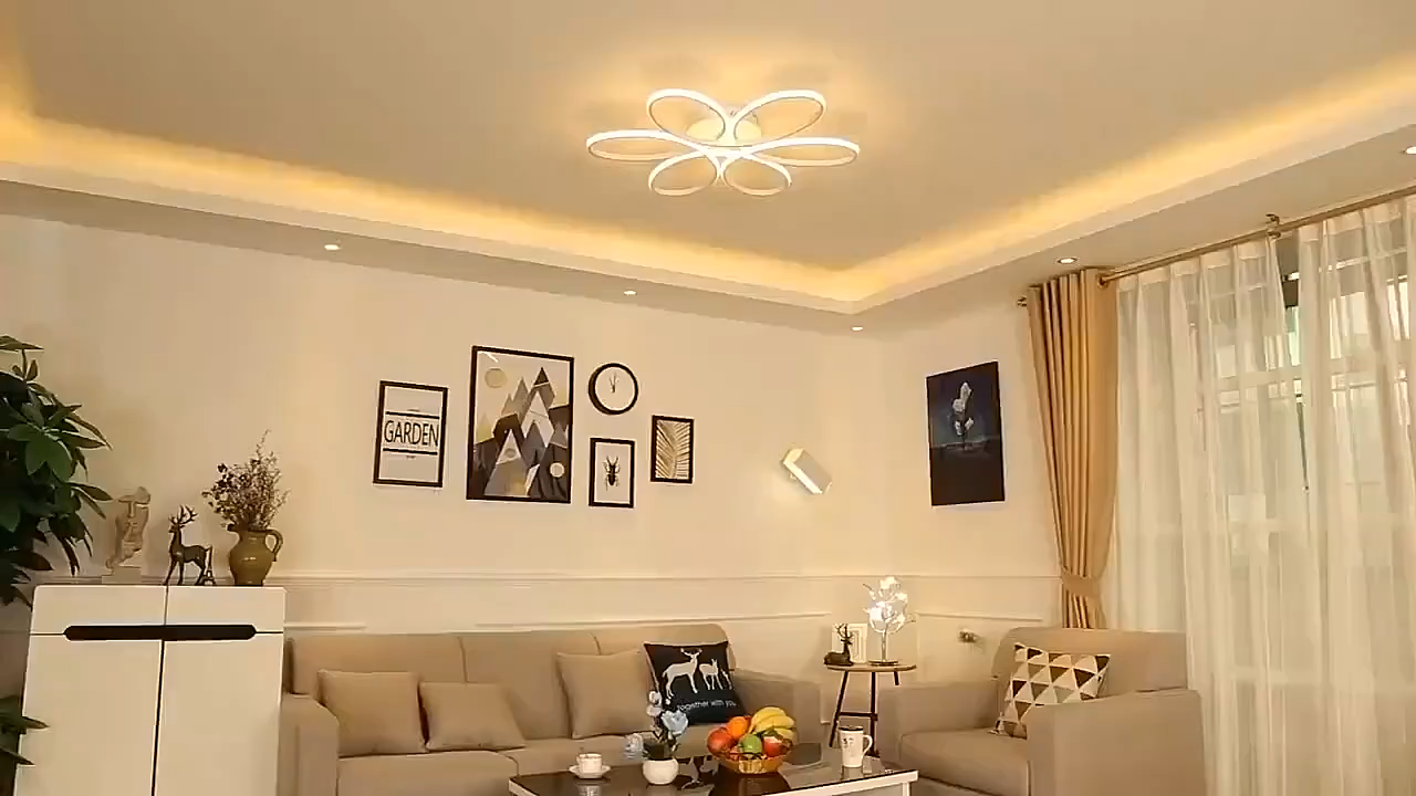S&K Tri Color Nordic Light for Living Room Chandelier Ceiling Lights for Bedroom Led Modern Cieling Lamp