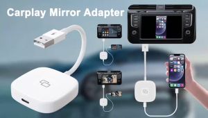 FEINODI iPhone Carplay Mirroring: Adapter iPhone Screen Mirroring untuk Mobil