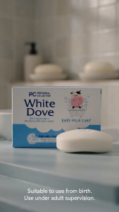 White Dove Baby Milk Soap 100g Mild Hypoallergenic Baby Bar Soap Natural Milk Protein From Birth