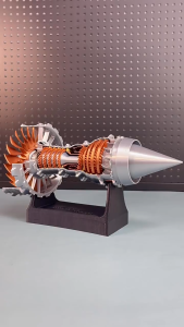 Engine Model Aircraft Engine Kit DIY Assembly Model Toy Aircraft Engine Model Mechanical Science Educational Toys