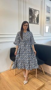 DRES MANO MOTIF TANGAN 3/4// LD 120 PB 120 BAHAN RAYON PREMIUM ADEM DAN NYAMAN DI PAKAI