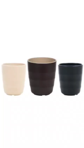 Set 10 Ly tròn Thái nhựa VIỆT NHẬT - Ngoài nhám trong bóng Uống nước trà đá quán ăn - 6280/1/8/9