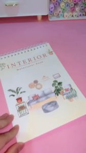 Buku Sketsa & Mewarnai Watercolor Interior Cold Press Acid Free 300gsm A4 & A5
