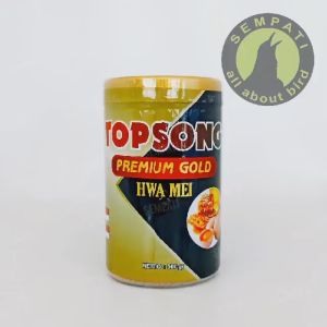 SEMPATI Topsong Top Song Premium Gold Hwa Mei Pakan Burung Wambi Hwamei Hua Mei Poksay Murai Kacer Pleci Ciblek Plus Insect Meal Pur Topsong Hwamei Toples Kaleng