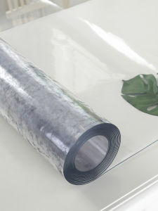 Odorless PVC Transparent Soft Plastic Glass Dining Table Mat Waterproof Oil Heat Resistant Whole Roll Rubber Crystal Pad Board 5m 10m
