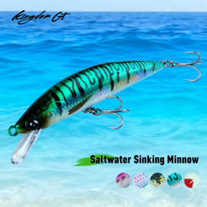 Kingdom Saltwater Fishing Lure Sinking Minnow 48/65/97g 127/142/160mm Heavy Minnow Fishing Artificial Bait Saltwater Bass Lure