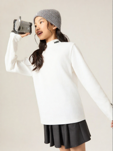 PUMA | Long Sleeved Semi-high Collar Comfy Breathable T-Shirt for Kids