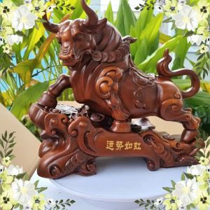 Tượng Trâu Con Giáp Tài Lộc Trang Trí Phong Thủy Cao 26cm