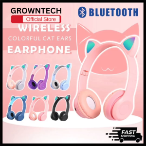 Nghe Bluetooth không dây P47R  tương thích nhiều thiết bị nhiều màu sắc LED Alat Dengar RGB