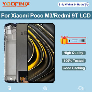 6.53 IPS For Xiaomi Poco M3 Display LCD Touch Screen Digitizer Replacement Parts For Redmi 9T LCD POCO M3 Screen