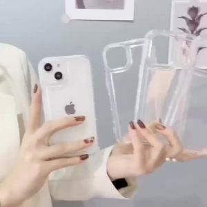 Ốp Điện Thoại TPU Mềm Trong Suốt Chống Sốc Cho iPhone 17 Pro Max 16 13 11 15 14 12 17 Air 16E XR X Xs 7 8 Plus - Vỏ Bảo Vệ Chống Xước