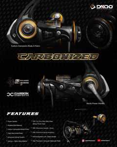 REEL DAIDO CARBONIZED POWER HANDLE SEAL TRUE BEARING