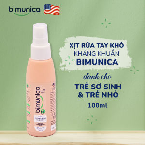 Combo Sữa Tắm Gội  & Xịt  Rửa Tay Khô Cao Cấp BIMUNICA Cho Bé và Cả Gia Đình