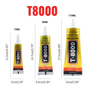 Bulaien T-8000 15/50/110ml Multifunction DIY Adhesive for Phone Repair Transparent Glue LCD Screen Glue Precision Applicator Tip