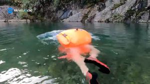 Marjoe High-Quality Double Inflatable Swimming Buoy with Storage Compartment for Water Sports
