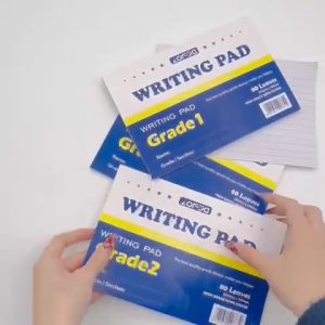10PCS ZOFDA Writing Pad 80 Sheets Bond Paper School Supplies Plastic Binding For Grade 1-3