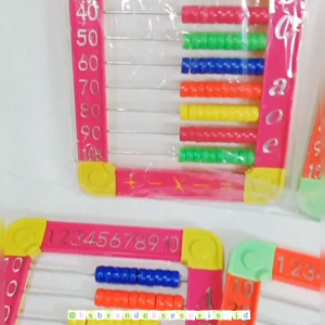 SEMPOA ANAK UKURAN BESAR / ABACUS WARNA WARNI / ALAT HITUNG MATEMATIKA / SEMPOA KAKI ARIMATIK / ABACUS STAND KIDS PLAYING / SBM6316