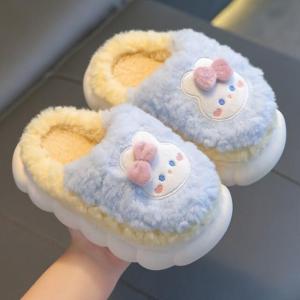 Cute Anti-slip Cotton Slippers for Girls Indoor