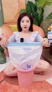 Túi Đựng Rác Có Dây Kéo Loại Siêu Dày Dai Chắc Chắn Túi Đựng Rác Tự Hủy Sinh Học Cao Cấp 100 túi
