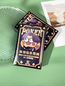 SOEZ IKUN POKER CARD 鸡你太美扑克牌蔡徐坤小黑子扑克牌恶搞ikun表情包创意搞笑卡片 ikun poker card 艾坤桌游卡牌