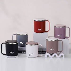 WORTHBUY Portable Double Wall Insulated Coffee Mug 304 Stainless Steel Water Cup For Cold And Hot Drinks Leak-proof Drinkware