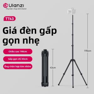 Ulanzi | Chân Đèn Gấp Ngược TT43 Nhẹ 825g Cao 1.9m