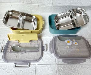 Kotak Makan Anak Stainless Steel: Lunch Box 2 Sekat dan 3 Sekat