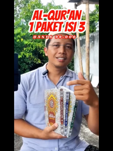[ Dapat 3 ALQURAN ] SPESIAL WAKAF  Ukuran Sedang A5 (15 x 21 cm) | ALQURAN ALMASJID