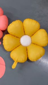 18 นิ้ว ลูกโป่งฟอยดอกไม้สีพาสเทล ขนาดเล็กขึ้น มินิมอล สีหวาน