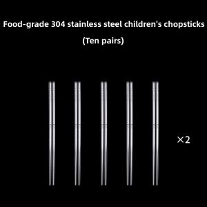 BAICHANG | Anti-slip Anti-mold Heat Resistant Stainless Steel Chopsticks Set