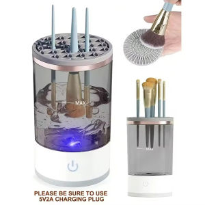 Nhà Cuộc Sống 3 Trong 1 máy làm sạch cọ trang điểm bằng điện Tự Động Quay Trang Điểm Bàn Chải Cleaner phù hợp cho tất cả Kích Thước Trang Điểm Bàn Chải